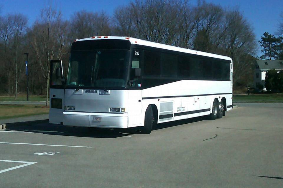 Wedding bus transportation