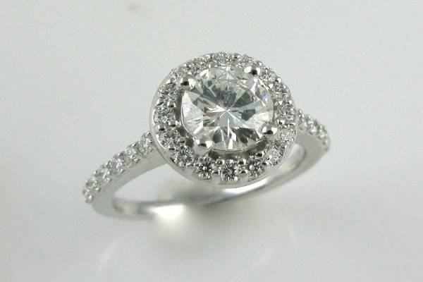 All New! Just delivered this GIA Certified 1ct center diamond in .50 ct 