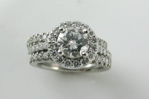 All New! Just delivered this GIA Certified 1ct center diamond in .50 ct 