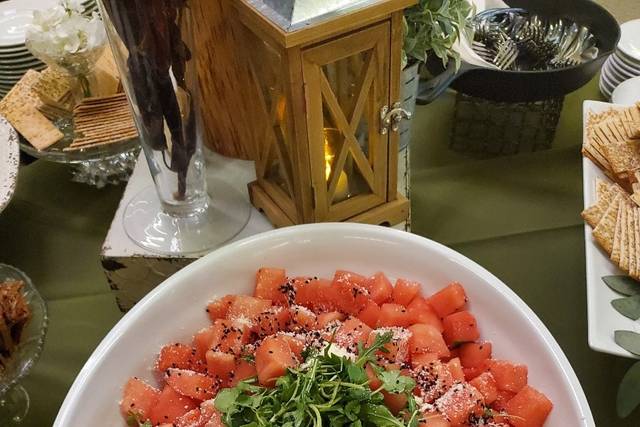 Tequila watermelon salad
