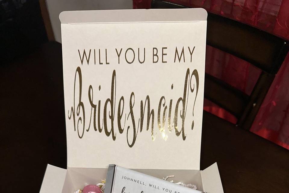 Bridesmaid Proposal Box