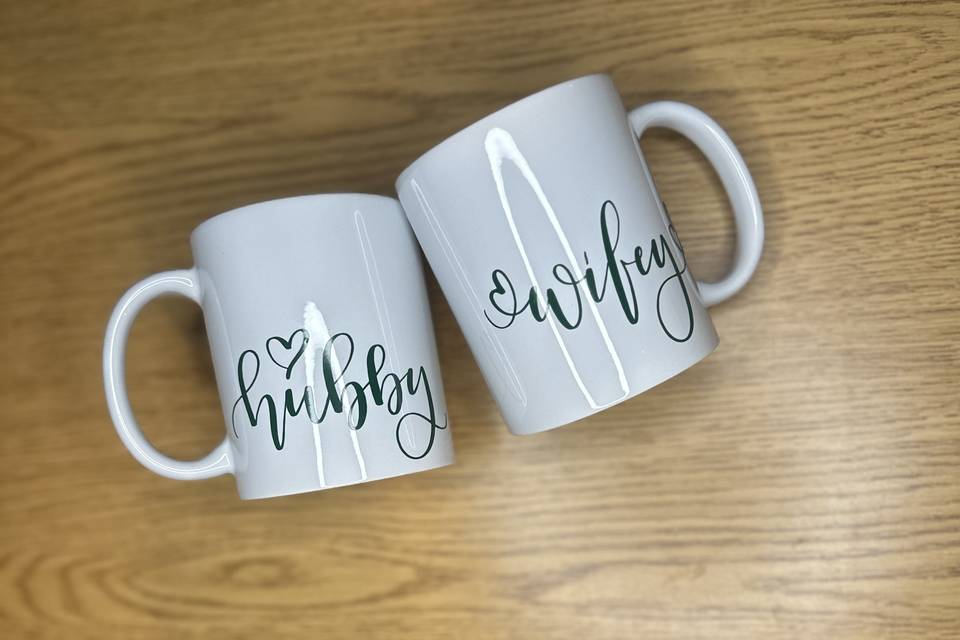 Hubby & Wifey Coffee Mugs
