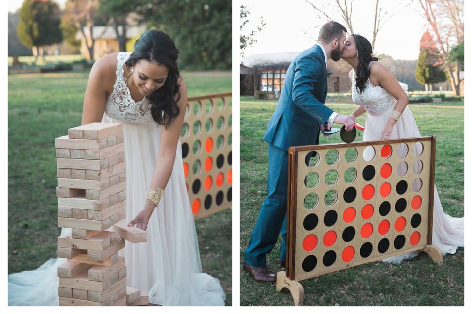 Giant Jenga + Connect 4