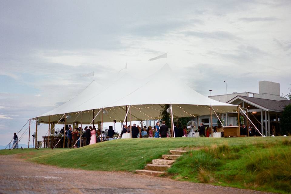 Tent at Golf Clubhouse