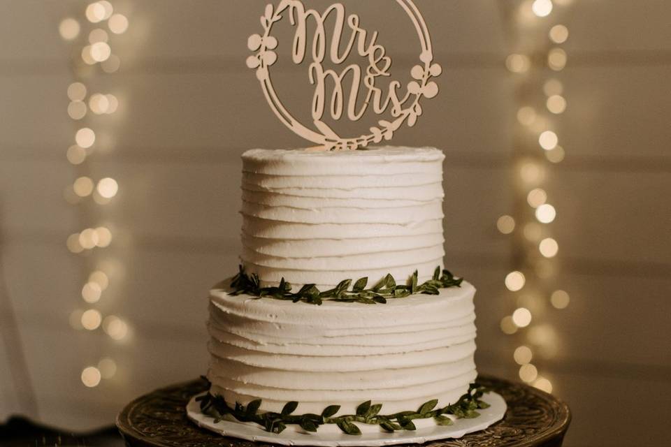 In-house wedding cake