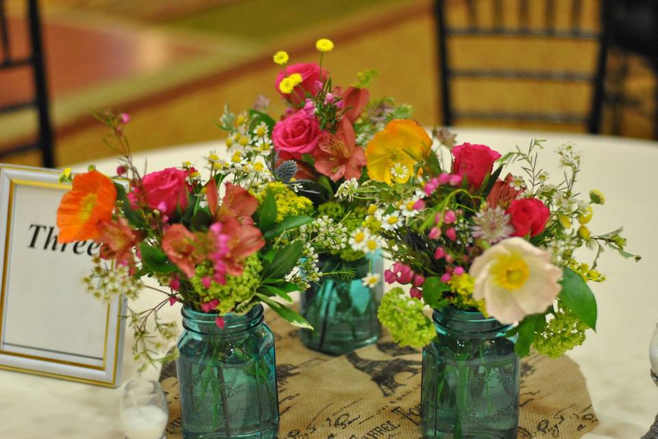 Small floral arrangements