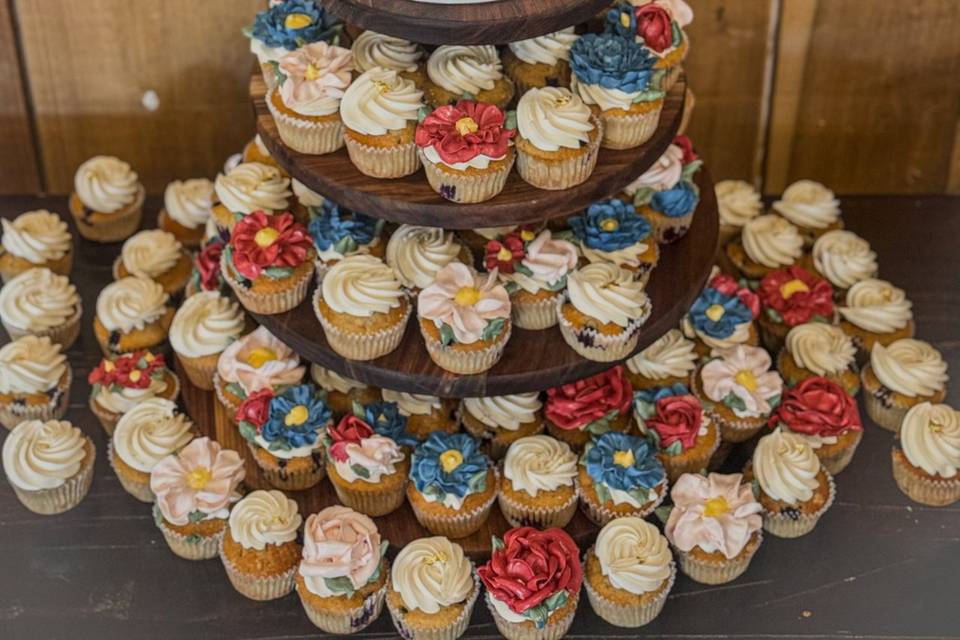 Cake and Cupcake Tower