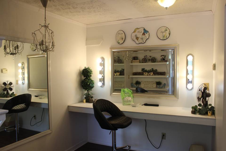 Bridal Suite makeup area
