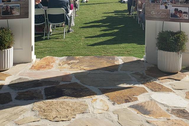 Outdoor ceremony site