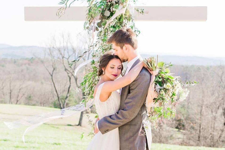 Outdoor ceremony site