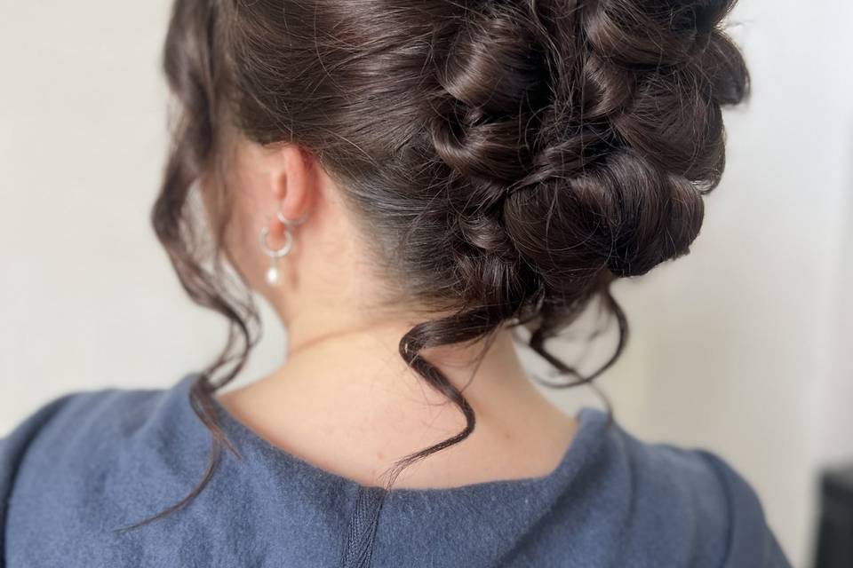 Tousled updo