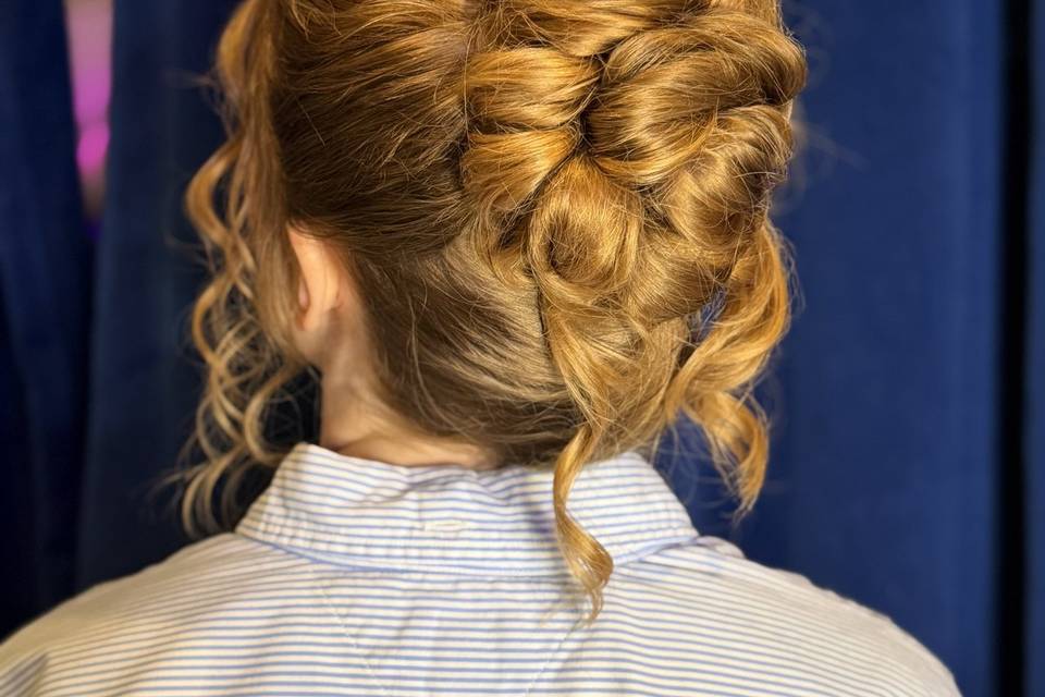 Tousled updo