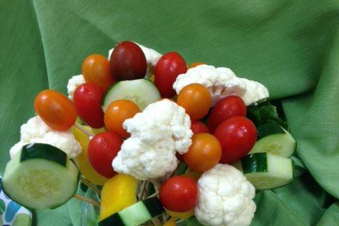 Vegetable crudite bouquet