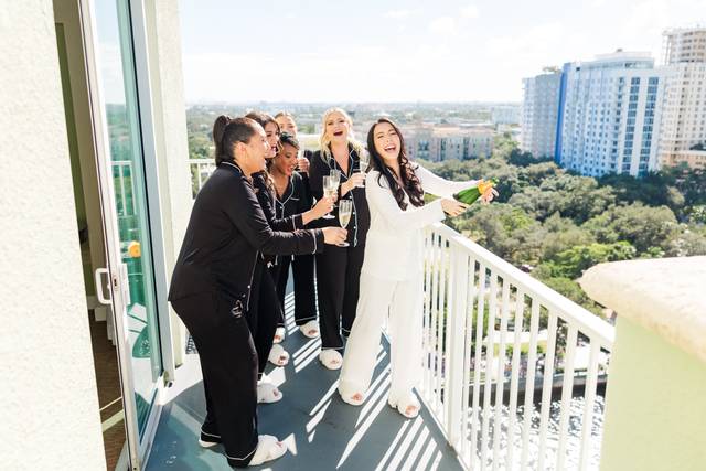 Bridesmaid Balcony Photo
