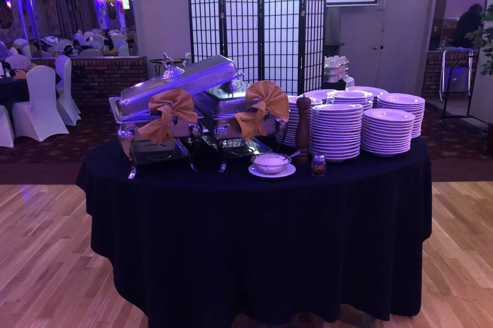 Catering table