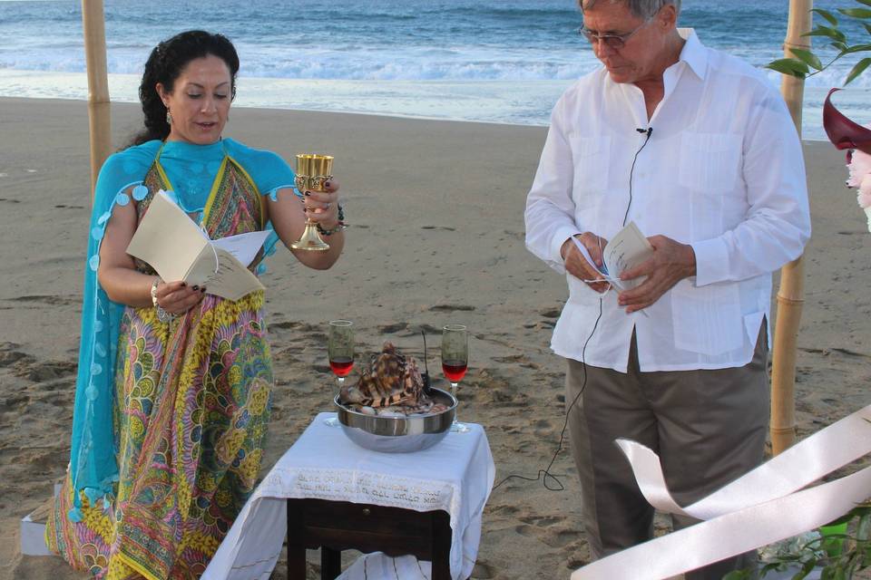 Beach nuptials