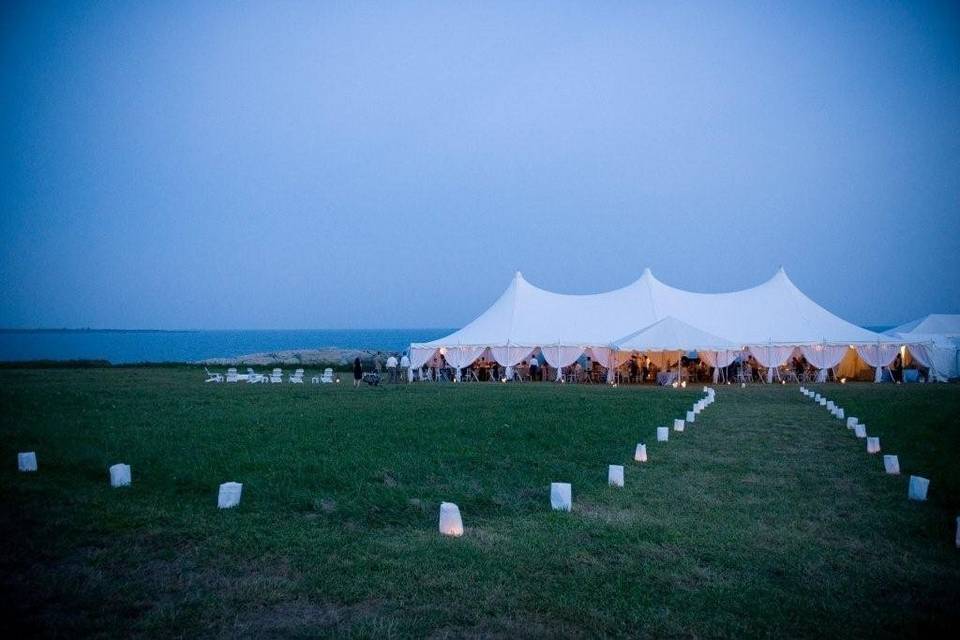 Reception by the beach