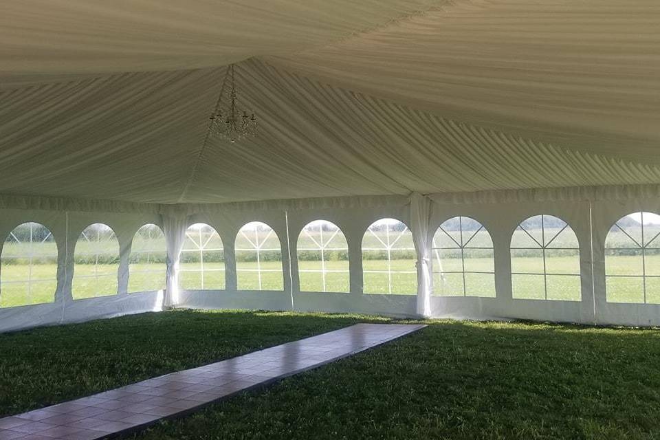 Frame Tent with Ceiling Liner