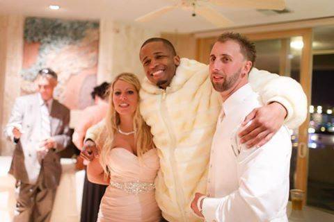 DJ Muve and the newlyweds