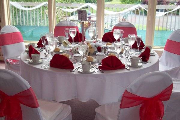 Linen Rentals and Set-up available