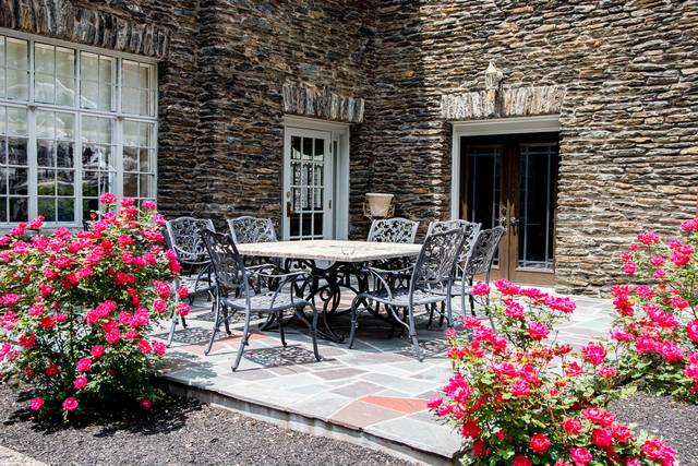Romantic outdoor terrace
