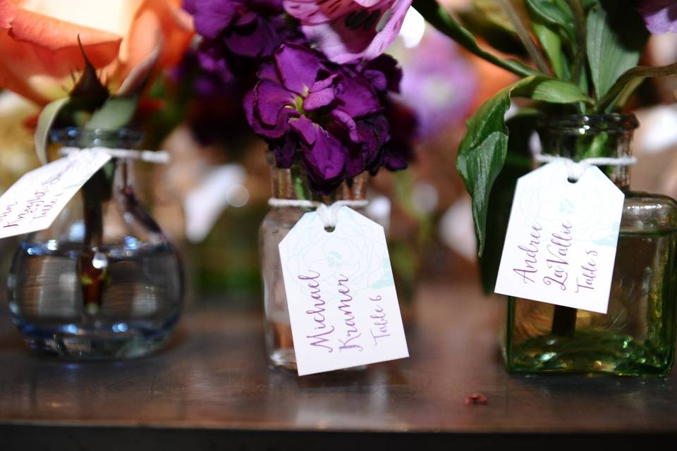 Floral table centerpiece