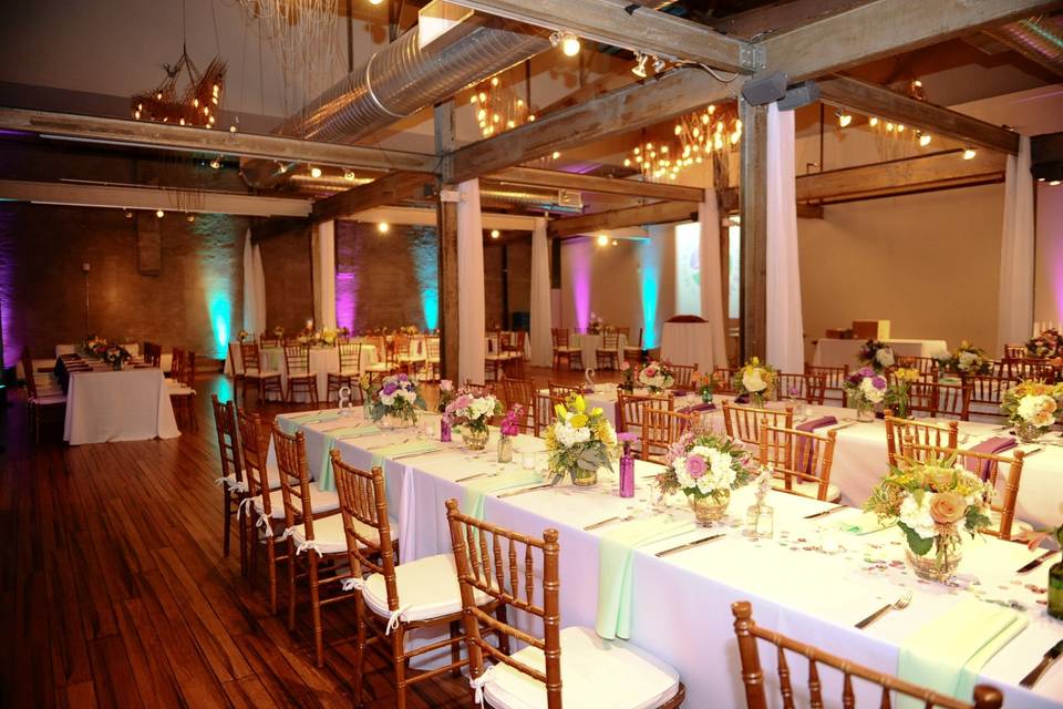 Wedding reception area