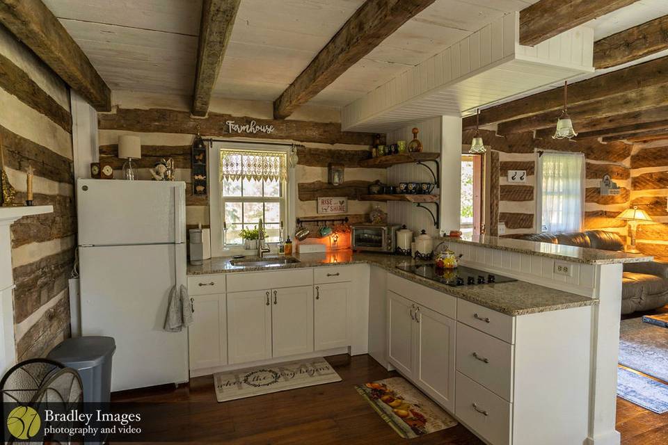 Honeymoon Cabin Kitchen