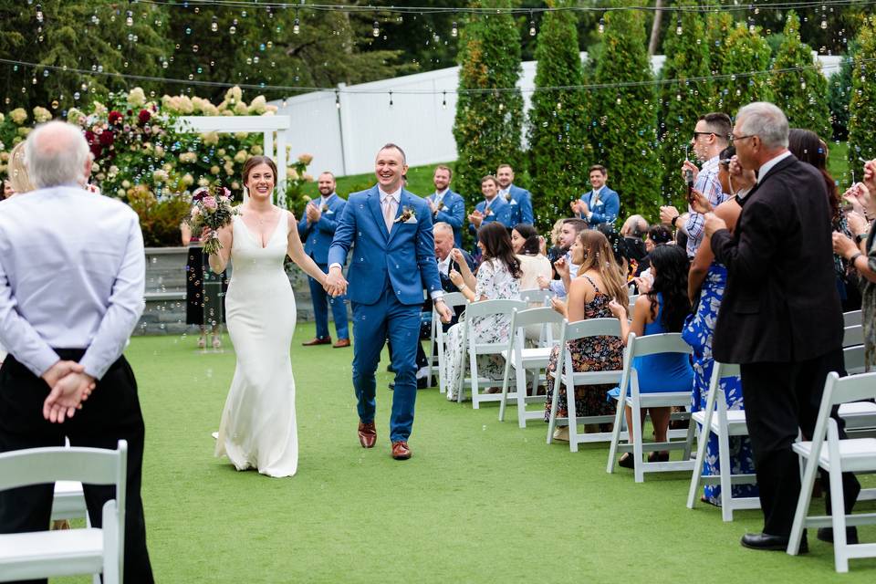 Walking down the aisle