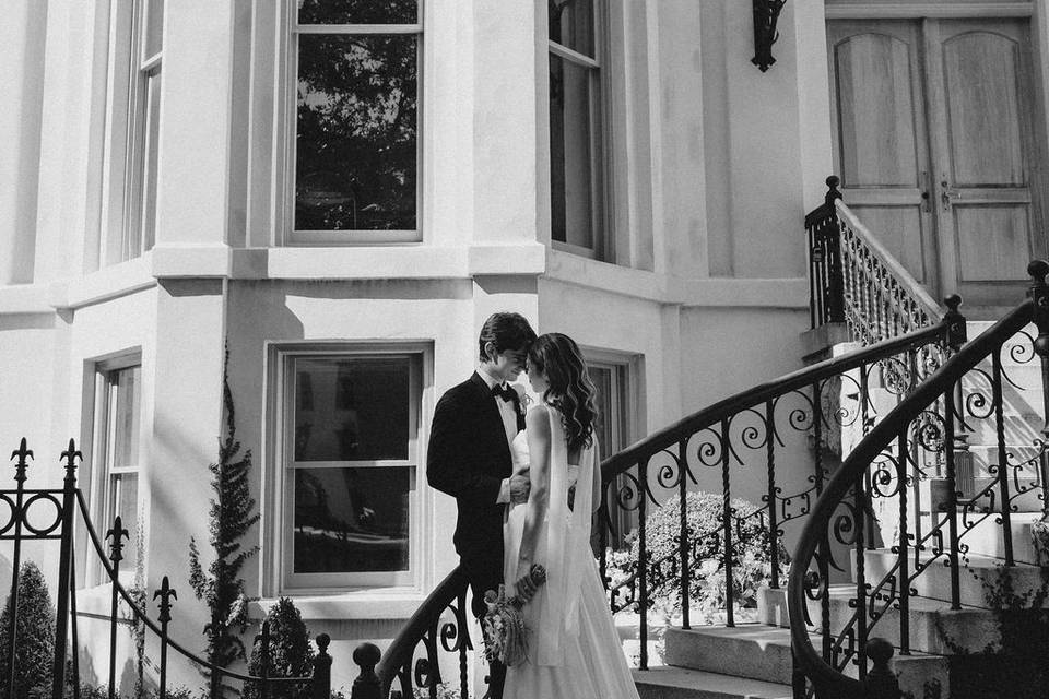 Elegant mansion portrait