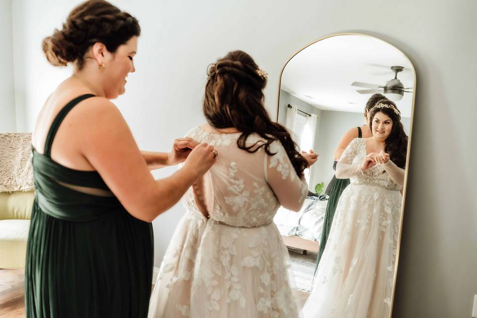 Bride prep