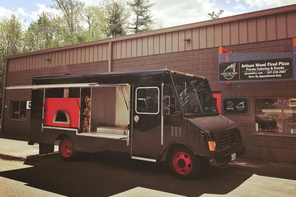 Wood fired pizza truck
