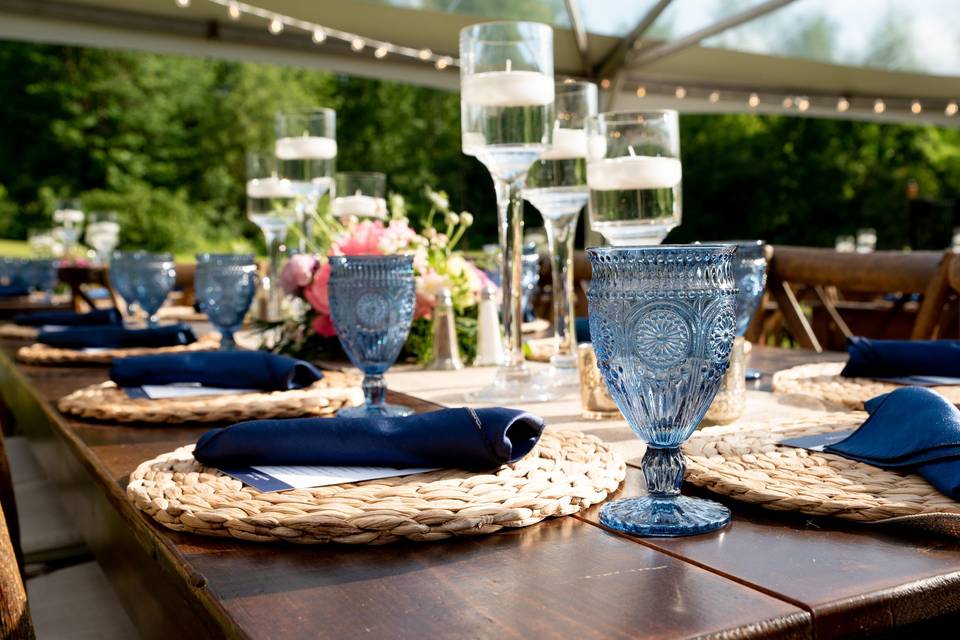 Table Setting with Farm Table