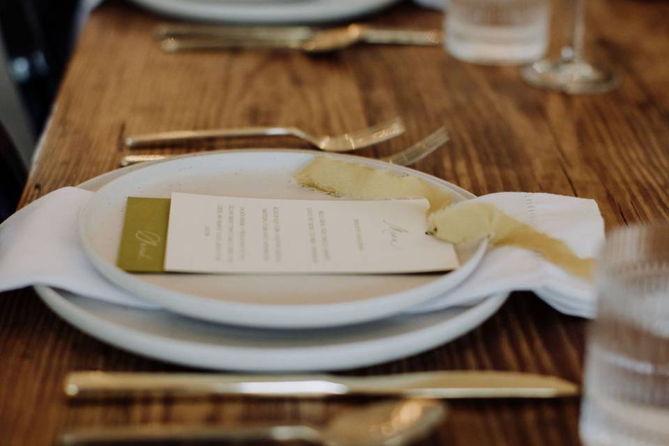 Gold flatware