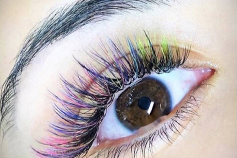 Colored Lash extensions