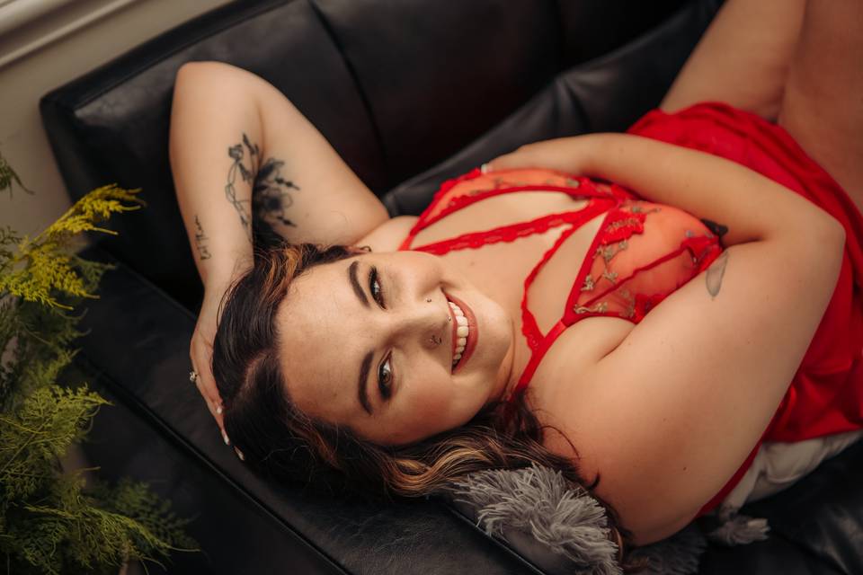 Red Lingerie Boudoir