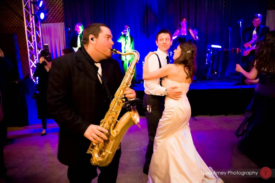 Dancing to the sax