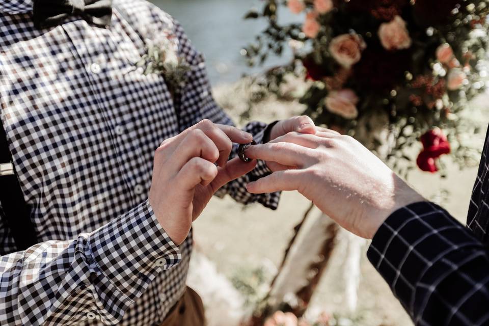 Wedding ring: LoveLight Photography