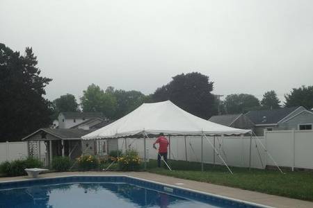 AJ SanFilippo's tent,table, & chair rentals