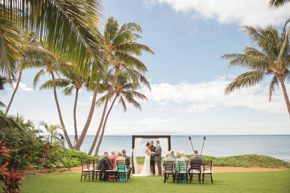 Maui venue wedding photographed by Karma Hill Photography.