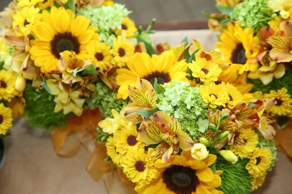 Sunflower bouquets