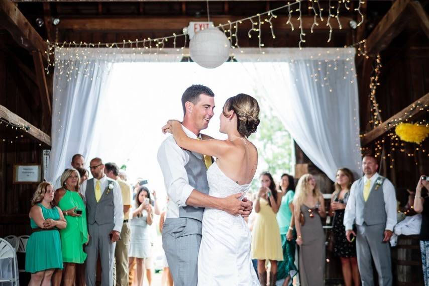 First dance as husband and wife! (Photo courtesy of Randy Riksen)