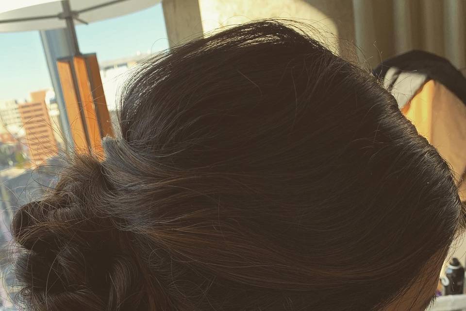 Braided chignon
