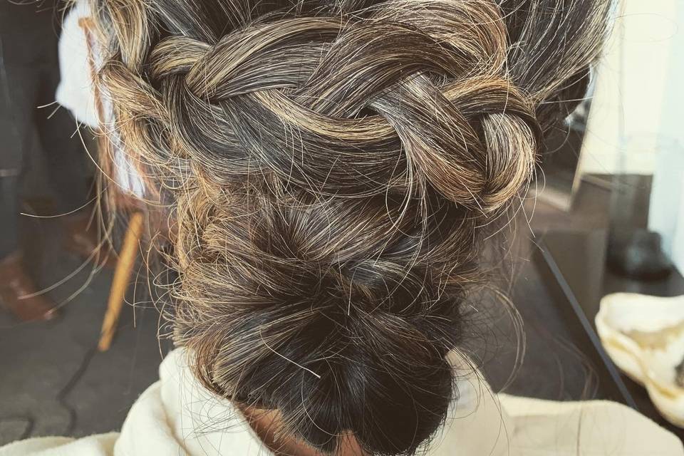 Beautiful braided updo