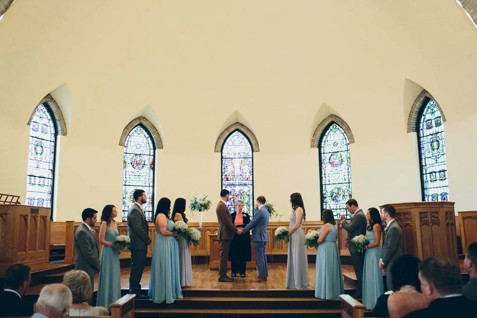Wedding in Kumler Chapel