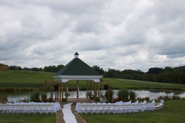 Wedding ceremony setup