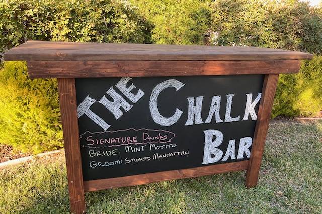 Our Custom Chalk Bar