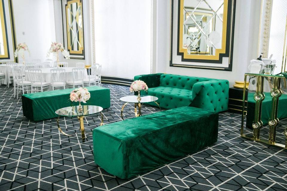 Emerald couches