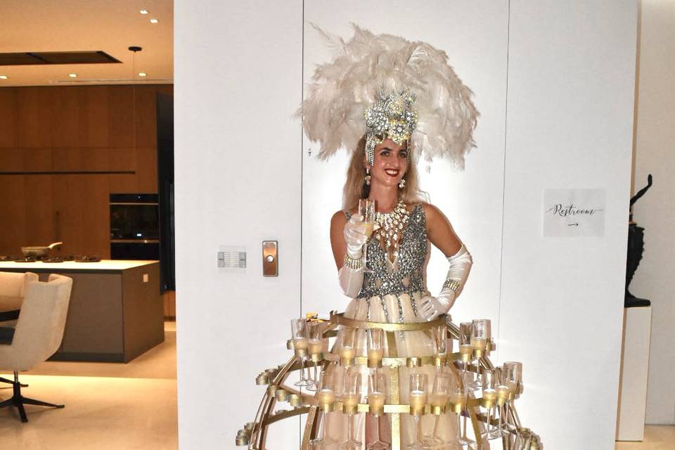 Champagne lady