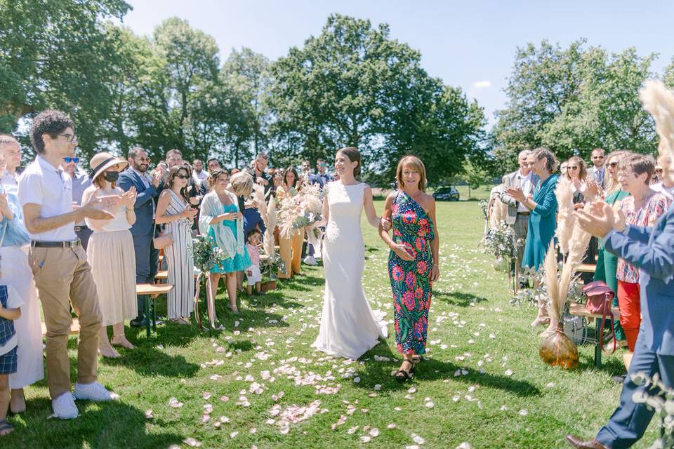 Walking down the aisle